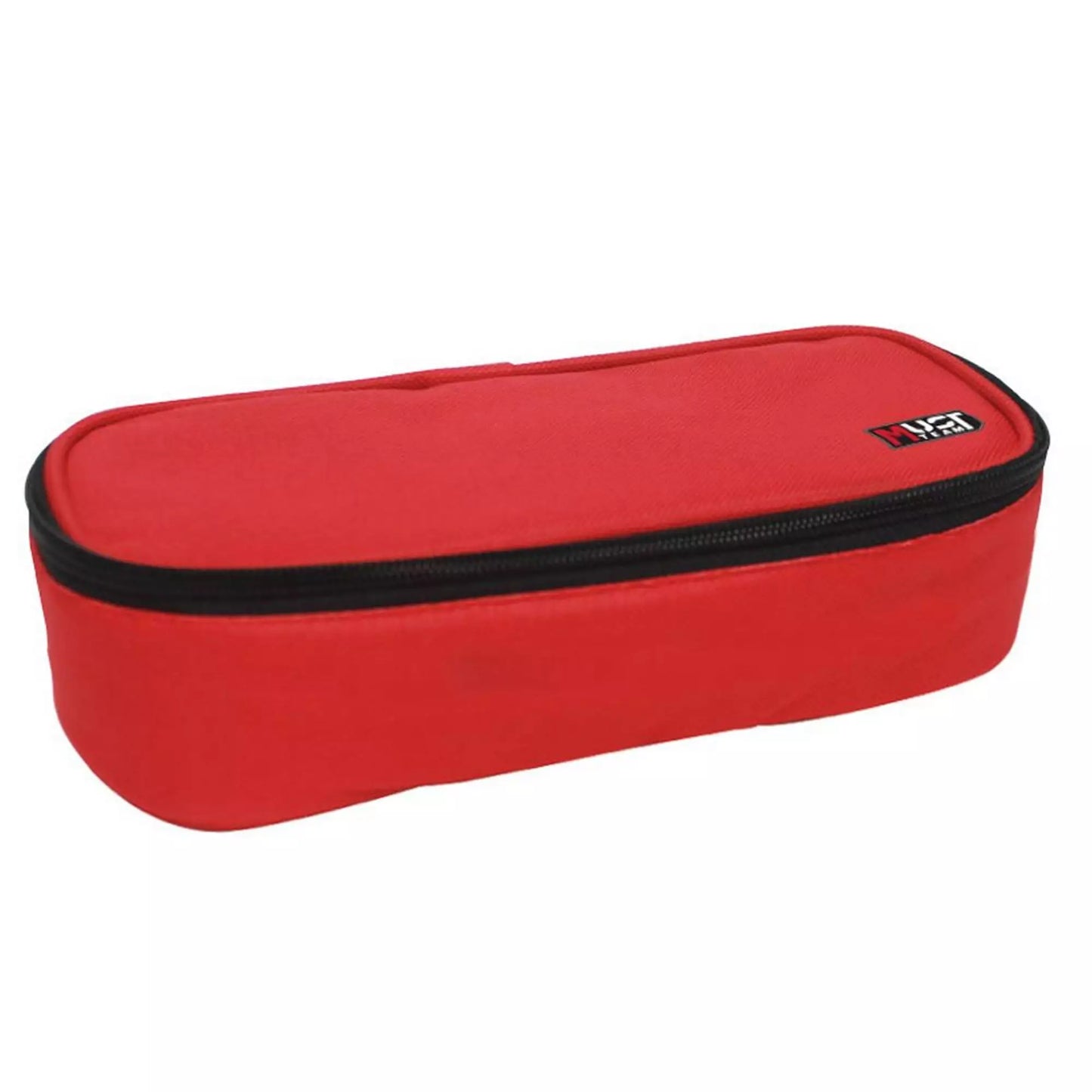Trousse Ronde Must Team Monochrome ROUGE – 2 Compartiments
