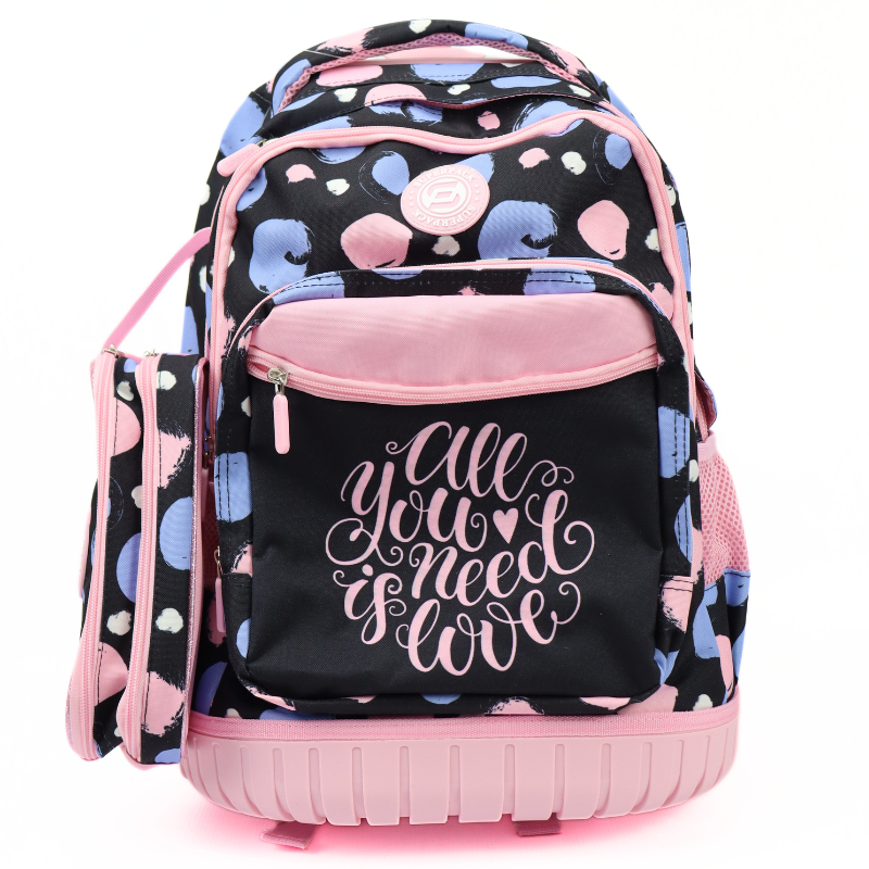 🎒✨ CARTABLE TROLLEY LOVE – NOUVELLE COLLECTION (3 PIÈCES)