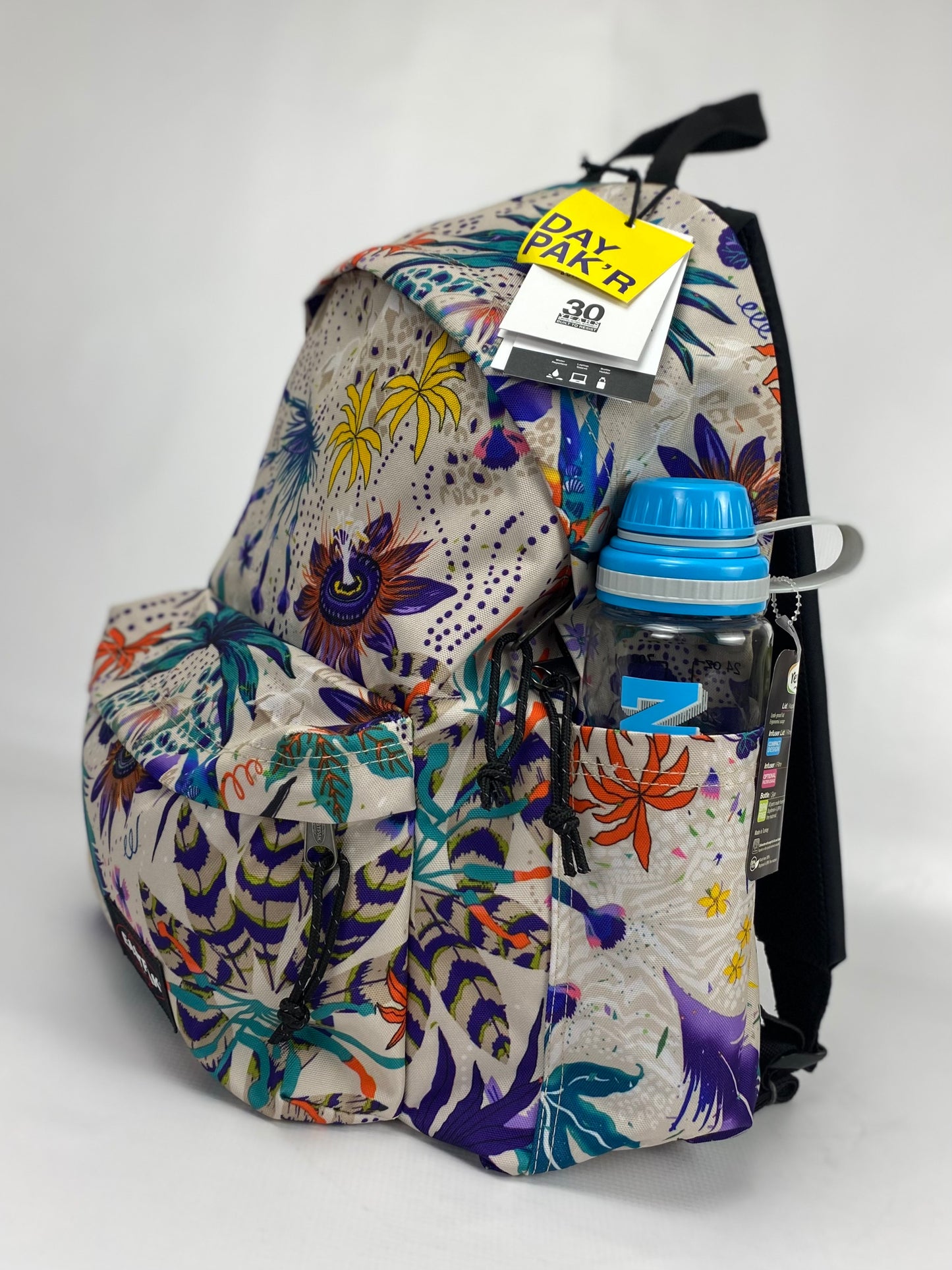 Sac à dos Eastpak Floral bleu+ Gourde gratuite