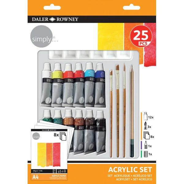SET ACRYLIQUE 25 PCS