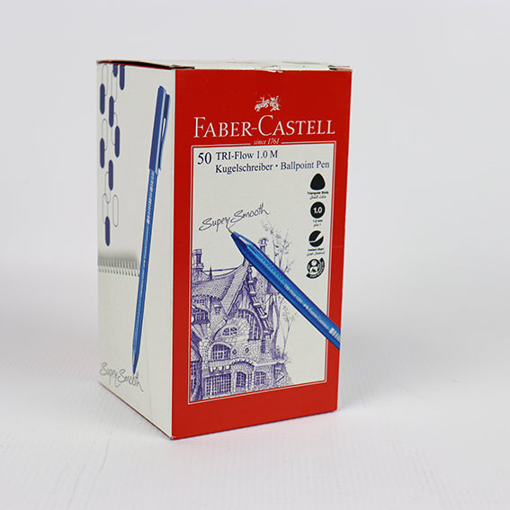 Stylo à bille TRI-Flow – Noir – 1 mm – Boîte de 50