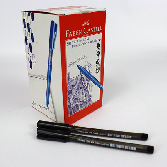 Stylo à bille TRI-Flow – Noir – 1 mm – Boîte de 50