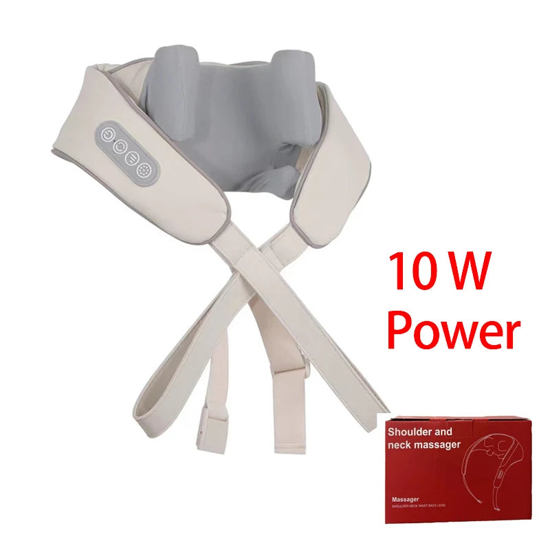 Electric Heat Neck Massage Shawl Shiatsu Kneading Cervical Spine Massager Car Home Back Shoulder Neck Trapezius Muscle Massager