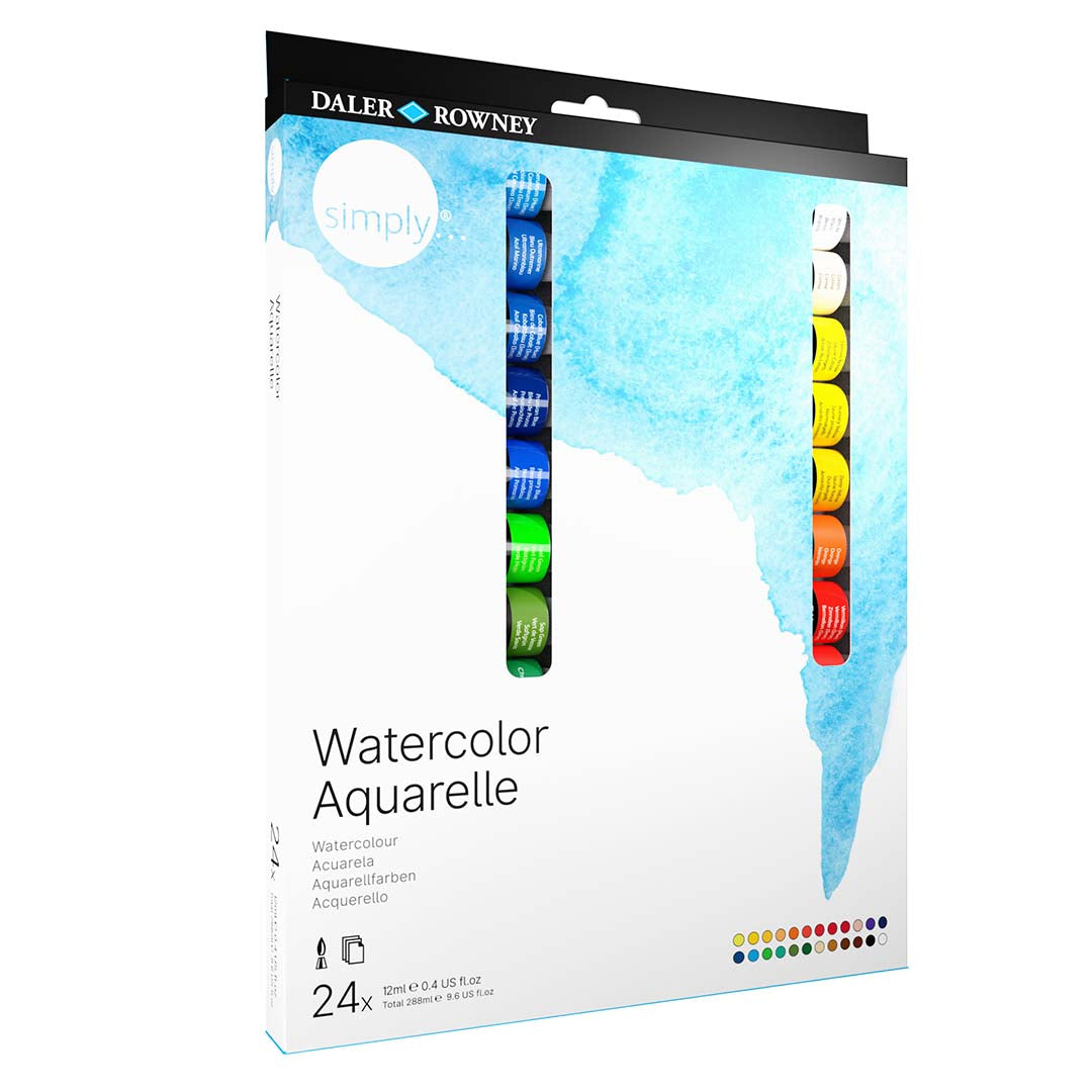 SIMPLY, PEINTURE AQUARELLE 24X 12ML
