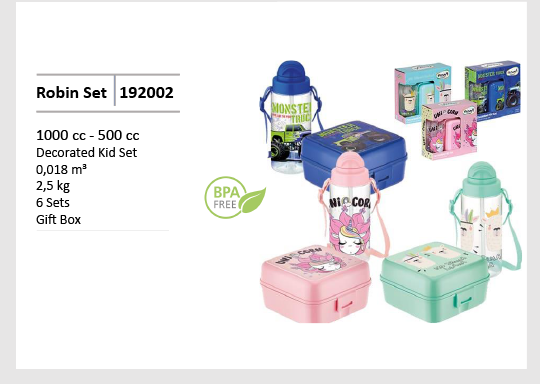 PACK GOURDE ET LUNCH BOX VERT