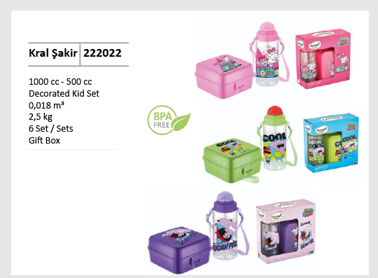 PACK GOURDE ET LUNCH BOX VERT