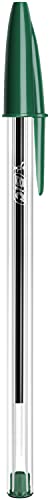 Stylos BIC Cristal Original -Bille (Pointe Moyenne (1 mm) - VERT - Boîte - de 50