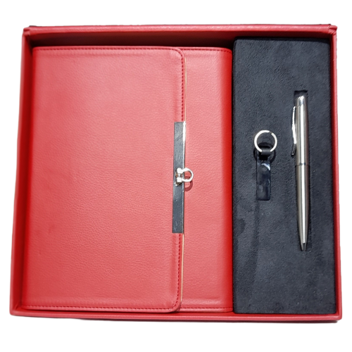 Coffret Cadeau pack 3 en 1,Bloc note + Stylo et clé USB métallique