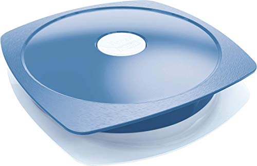 Assiette à déjeuner avec Couvercle Etanche MAPED - Compatible Micro-Ondes