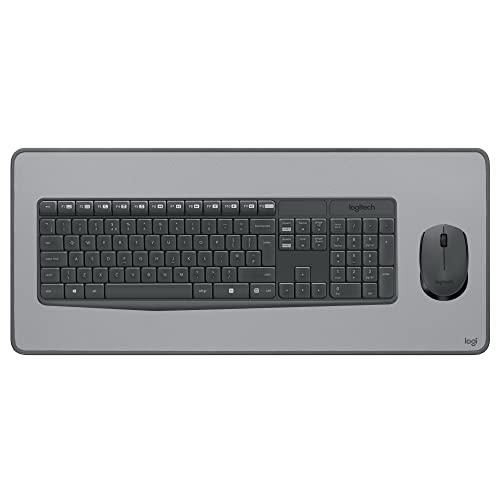 Logitech MK235 Combo Clavier Souris sans fil pour Windows, 2,4 GHz Récepteur USB Unifying, Clavier sans Fil, 15 Touches de Fonctions, Batterie Longue Durée 3 Ans, PC/Portable, Clavier AZERTY Français