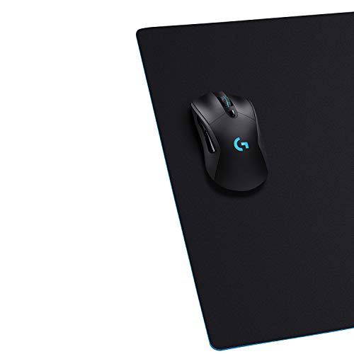Logitech G240 Tapis de Souris Gamer en Tissu, Pour Souris Gaming Filaire ou sans Fil, 340 x 280mm, Epaisseur 1mm, Friction de Surface Modérée, Texture Homogène, Base en Caoutchouc Stable - Noire