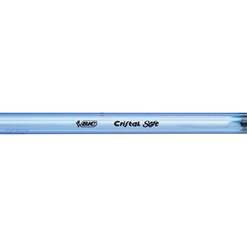 Bic Cristal Soft Stylo-bille non rétractable Bleu - Lot de 50