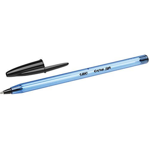Bic Cristal Soft Stylo-bille non rétractable Bleu - Lot de 50
