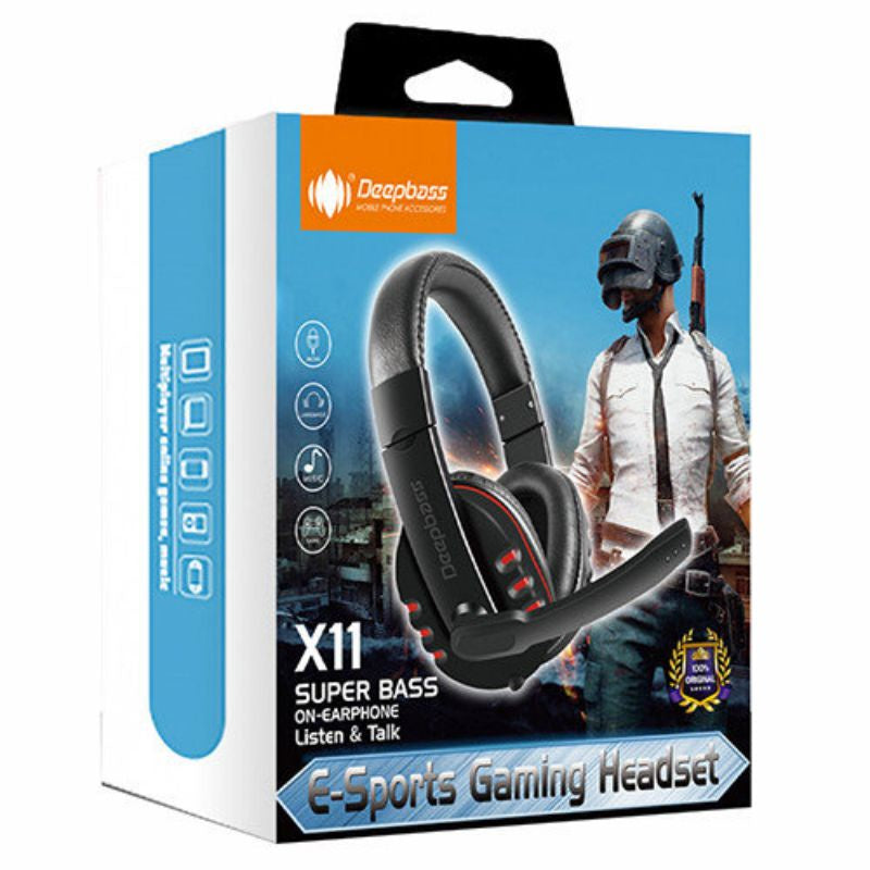 Casque de Jeu Filaire E-Sport Deepbass X11 100 Original