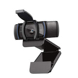 Logitech C920s HD Pro Webcam Streaming, Full HD 1080p/30ips, Appels Vidéos, Audio Clair, Correction Automatique de la Lumière, Volet de Protection, Skype, Zoom, Camera PC/Mac/Portable/Tablette/XBox