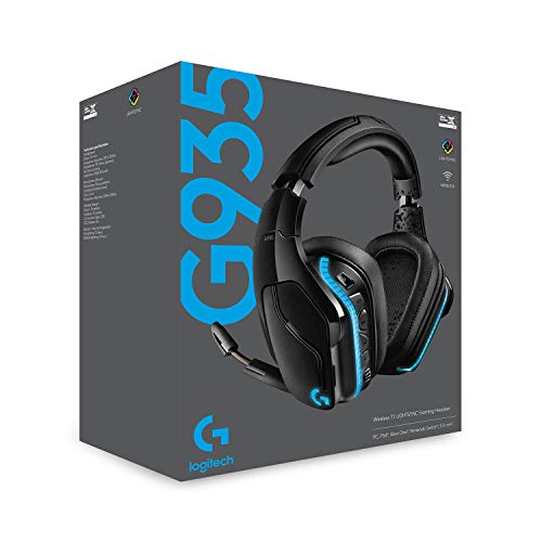 Logitech G935 Wireless DTS:X 7.1 Surround Sound LIGHTSYNC RGB PC Gaming Headset
