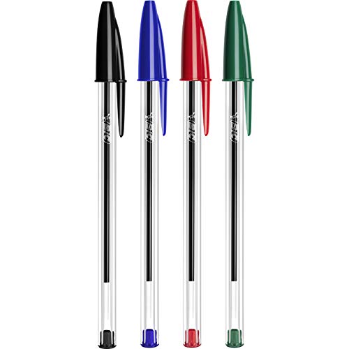 Stylos BIC Cristal Original -Bille (Pointe Moyenne (1 mm) - VERT - Boîte - de 50