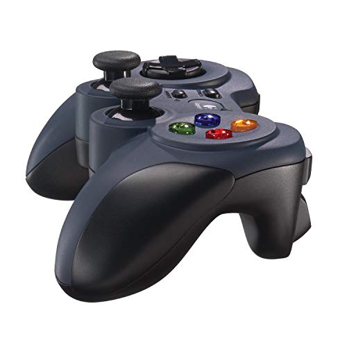 Logitech F310 Manette de Jeu Filaire, Configuration Type Console, Croix Directionnelle 4 Switchs, Prise en Main Confortable, Câble 1,8m, PC - Bleu/Gris