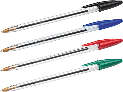 Stylos BIC Cristal Original -Bille (Pointe Moyenne (1 mm) - VERT - Boîte - de 50