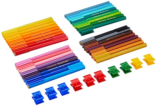 Faber-Castell 155208 – Stylo feutre CONNECTEUR Feutre de coloriage 12 er