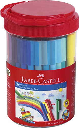 Faber-Castell 155208 – Stylo feutre CONNECTEUR Feutre de coloriage 12 er