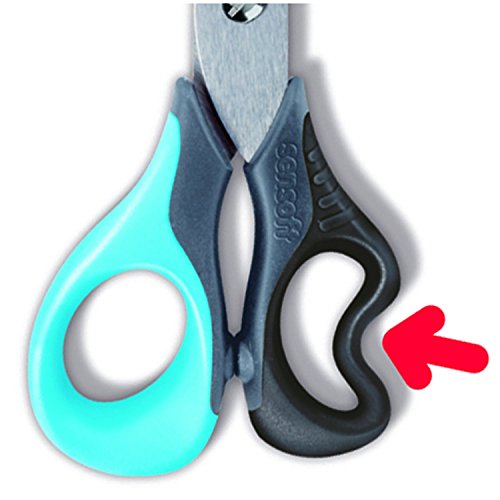 Sensoft Fluo Maped Ciseaux 3D 13,5 cm