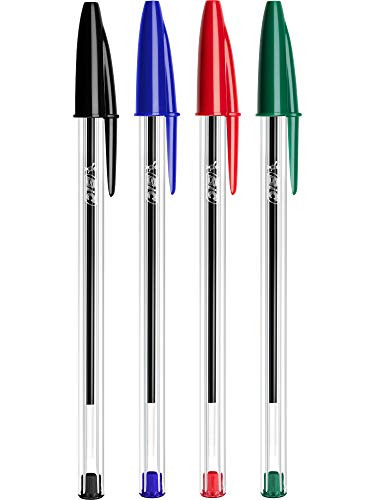 Stylos BIC Cristal Original -Bille (Pointe Moyenne (1 mm) - VERT - Boîte - de 50