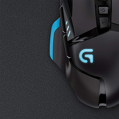Logitech G240 Tapis de Souris Gamer en Tissu, Pour Souris Gaming Filaire ou sans Fil, 340 x 280mm, Epaisseur 1mm, Friction de Surface Modérée, Texture Homogène, Base en Caoutchouc Stable - Noire