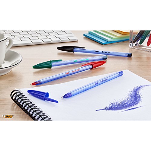 Bic Cristal Soft Stylo-bille non rétractable Bleu - Lot de 50