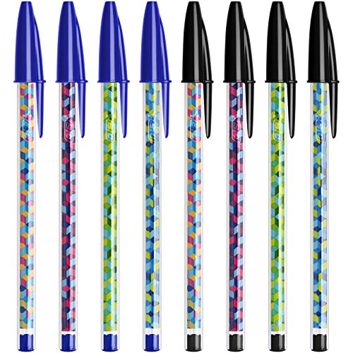Stylos BIC Cristal Original -Bille (Pointe Moyenne (1 mm) - NOIR - Boîte - de 50