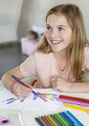 Faber-Castell 155208 – Stylo feutre CONNECTEUR Feutre de coloriage 12 er