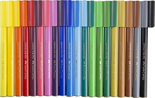 Faber-Castell 155208 – Stylo feutre CONNECTEUR Feutre de coloriage 12 er