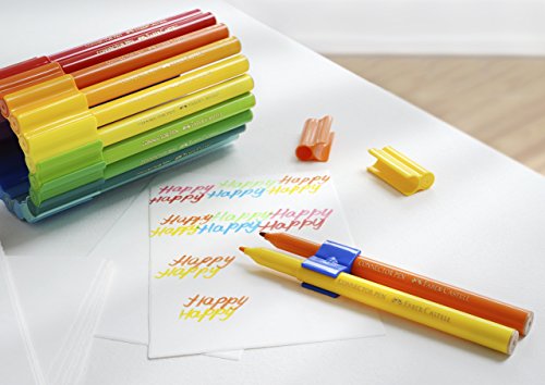Faber-Castell 155208 – Stylo feutre CONNECTEUR Feutre de coloriage 12 er