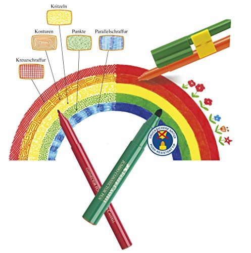 Faber-Castell 155208 – Stylo feutre CONNECTEUR Feutre de coloriage 12 er