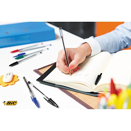 Stylos BIC Cristal Original -Bille (Pointe Moyenne (1 mm) - VERT - Boîte - de 50