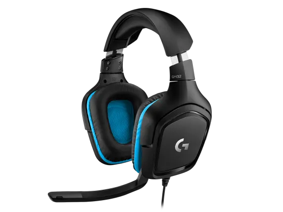 Logitech G432 Casque Gamer Filaire, Son 7.1 Surround, DTS Headphone:X 2.0, Transducteurs 50mm, USB/Audio Jack 3,5mm, Micro avec Sourdine Flip-Up, Poids Léger ,PC/Xbox One/PS4/Nintendo Switch - Noir