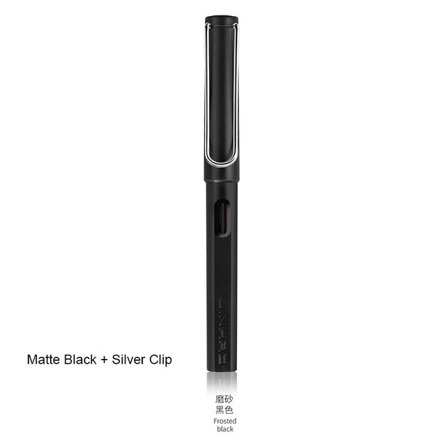 New Jinhao Fountain Pen 619 Ink Pens Plastic Frosted Penholder Stylo Plume Vulpen Stilografica Student Stationery Gift Pen