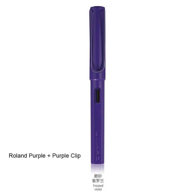 New Jinhao Fountain Pen 619 Ink Pens Plastic Frosted Penholder Stylo Plume Vulpen Stilografica Student Stationery Gift Pen