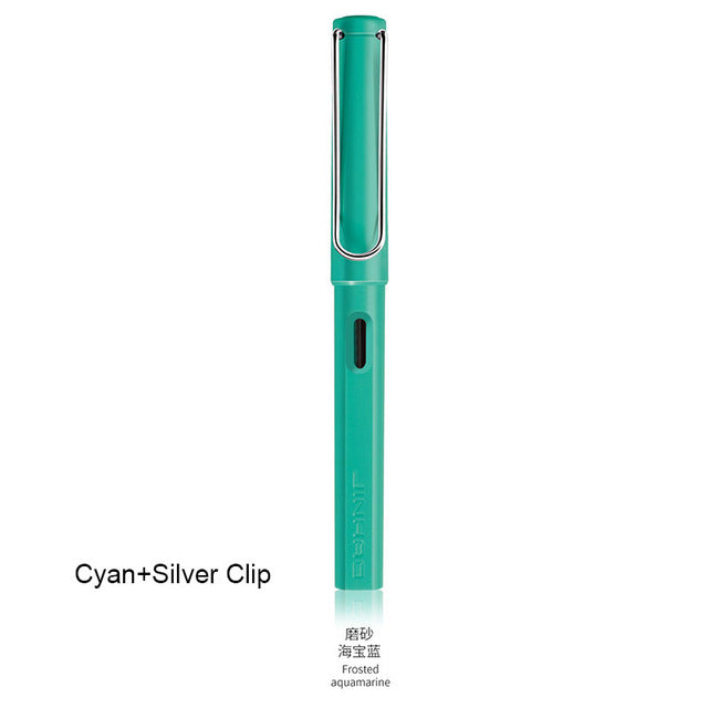 New Jinhao Fountain Pen 619 Ink Pens Plastic Frosted Penholder Stylo Plume Vulpen Stilografica Student Stationery Gift Pen