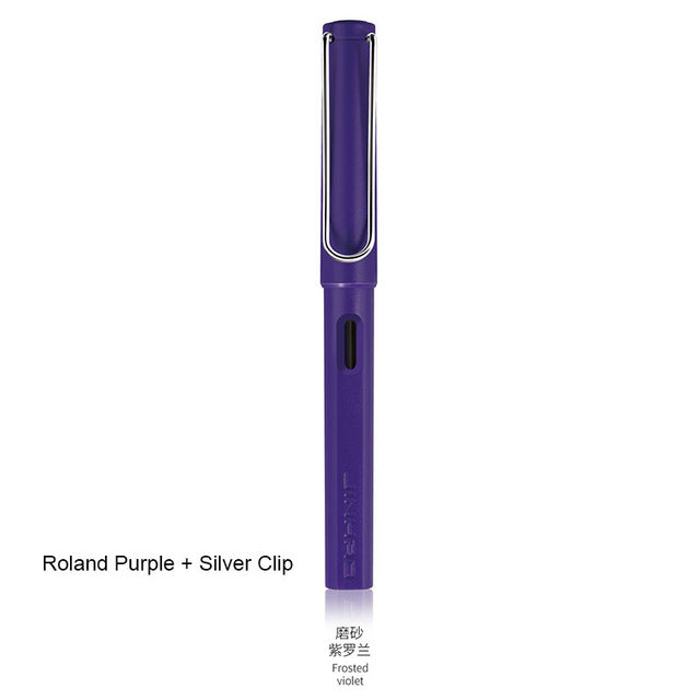 New Jinhao Fountain Pen 619 Ink Pens Plastic Frosted Penholder Stylo Plume Vulpen Stilografica Student Stationery Gift Pen