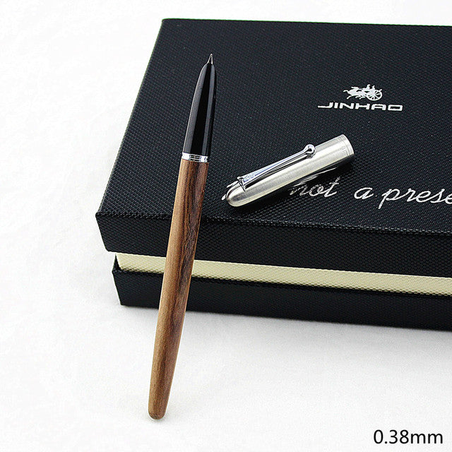 High Quality JINHAO Luxury wood fountain pen ink pen nib 0.38mm caneta tinteiro Office Stylo plume Penna stilografica 51