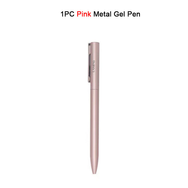 Xiaomi Lampo Metal Gel Pen Rollerball Pens Rotating Ballpoint Caneta ручки Stylo 0.5MM Ink for Office School Stationery Supplies
