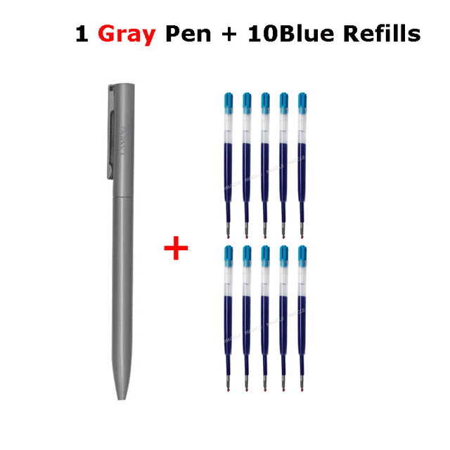 Xiaomi Lampo Metal Gel Pen Rollerball Pens Rotating Ballpoint Caneta ручки Stylo 0.5MM Ink for Office School Stationery Supplies