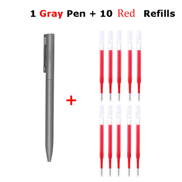 Xiaomi Lampo Metal Gel Pen Rollerball Pens Rotating Ballpoint Caneta ручки Stylo 0.5MM Ink for Office School Stationery Supplies