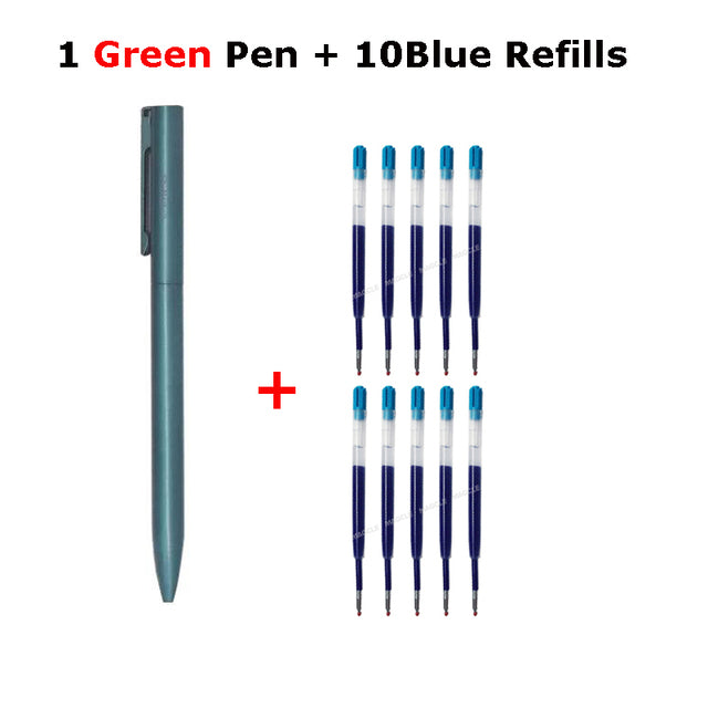 Xiaomi Lampo Metal Gel Pen Rollerball Pens Rotating Ballpoint Caneta ручки Stylo 0.5MM Ink for Office School Stationery Supplies