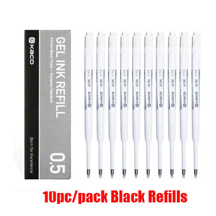 Xiaomi Lampo Metal Gel Pen Rollerball Pens Rotating Ballpoint Caneta ручки Stylo 0.5MM Ink for Office School Stationery Supplies