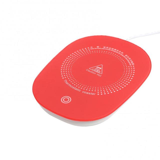 Verre chauffant thermostatique avec capteur de gravité alimenté par USB