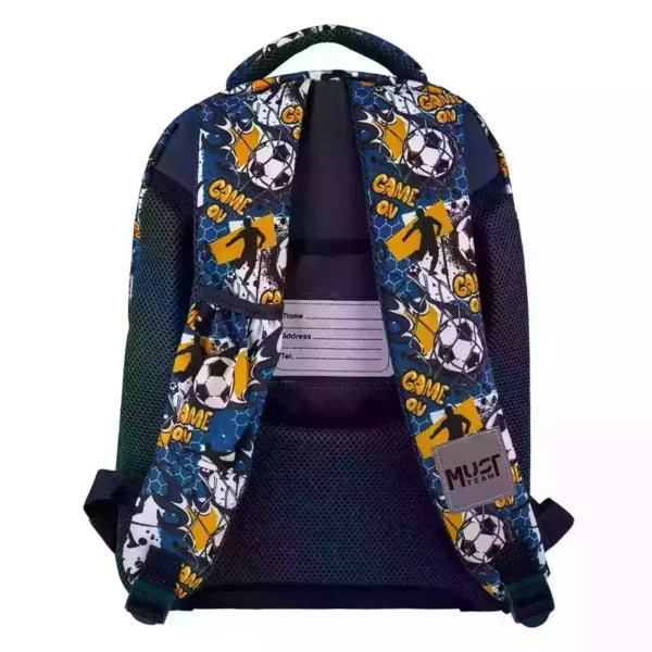 Sac à dos scolaire primaire Must Team Follow The Dream avec 3 compartiments