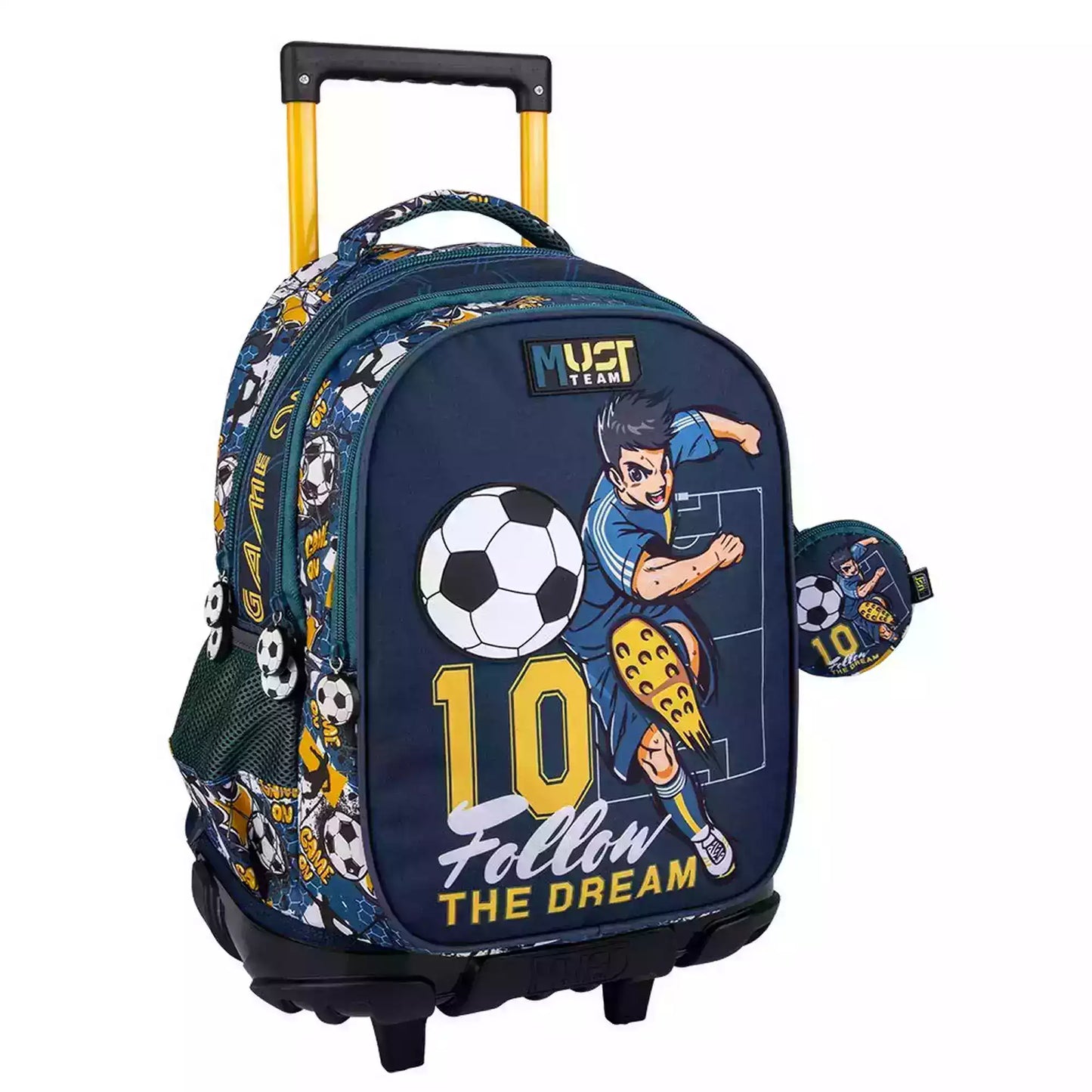 Cartable Trolley scolaire Must Team Follow The Dream - 3 compartiments