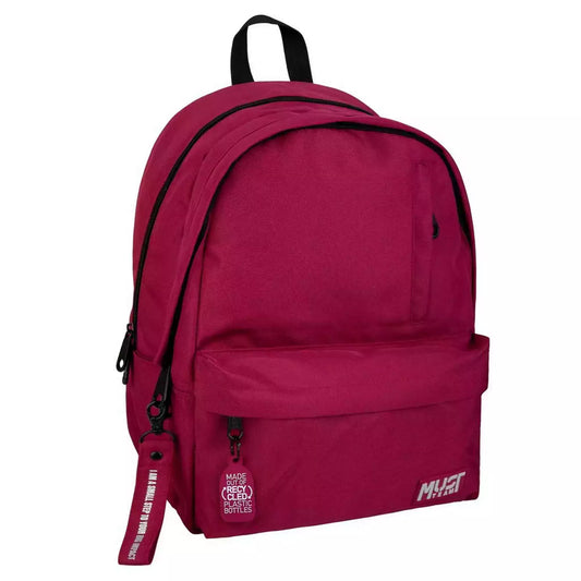 Sac à dos Must Team Monochrome rPET BURGUNDY avec 2 compartiments principaux